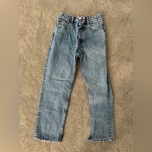 Zara cropped straight leg jean